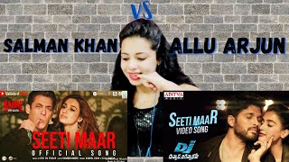 Seeti Maar Reaction | Radhe  Reaction | Salman Khan, Disha Patani|DSP| Salman Khan vs Allu Arjun