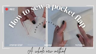 Sewing the perfect pocket flap tutorial ( A way you’ve never seen before).😱✨✂️🪡🧵