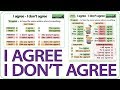 I agree - I don't agree - English Grammar Lesson