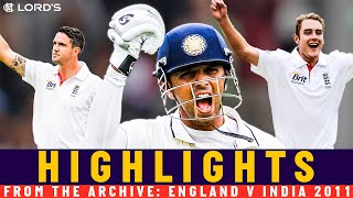 Pietersen 202* and Majestic Dravid Ton! | Classic Match | England v India 2011 First Test | Lord's