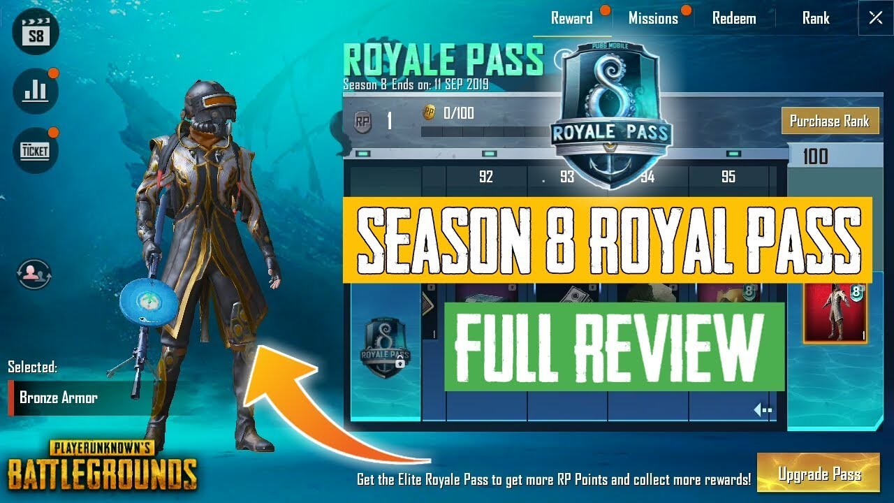 PUBG Mobile Season 8 "Royal Pass" Full Review || 7 New Clothes - YouTube