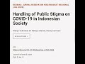 Handling of Public Stigma on COVID-19 in Indonesian Society | RTCL.TV