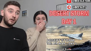 British Couple Reacts to Desert Storm - The Air War, Day 1 - Animated