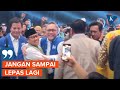 Momen Prabowo Peluk Erat Cak Imin di HUT ke-25 PAN, Zulkifli Hasan: Jangan Sampai Lepas!