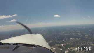 Piper Saratoga PA32R-301T...Lancaster (KLNS) to Phila International (KPHL)   Visual RWY 35!