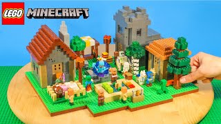 I BUILT a LEGO Minecraft Village…