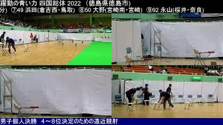 2022年全国高校総体弓道競技　男子個人戦　決勝