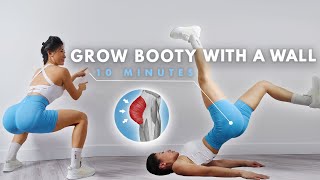 How to Build Your Glutes with ONLY A WALL | Booty Wall Exercises