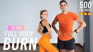 30 MIN CARDIO HIIT Workout To Burn 500 Calories (Full Body, No Equipment, At Home)