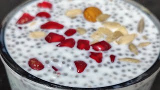 weight loss chia seed pudding😍#చాలా హెల్దీగా టేస్టీగా#ఈజీ బ్రేక్ ఫాస్ట్#