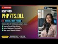 Fix php7ts.dll PHP Error!