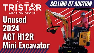 Unused 2024 AGT H12R Mini Excavator (3082) - Selling at auction