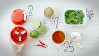 TUPPERWARE INDIA - Make Asian salad dressing recipe in minutes using Tupperware smart chopper!