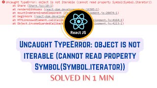 object is not iterable (cannot read property symbol(symbol.iterator))