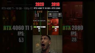 RTX 2080 vs RTX 4060 Ti 16GB  #fypシ #pcgaming #fypシ #shorts