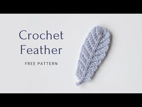 Crochet Feather Pattern Youtube
