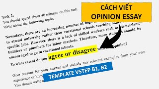 #40 Template Opinion Essay Đơn Giản | VSTEP Writing B1, B2