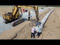 drainage system construction technical reinforced concrete drainage pipes installation