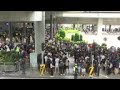 Pro-democracy protesters at Hong Kong airport