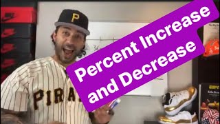 Percent Increase and Decrease with Double Number Lines - Mr. Dones