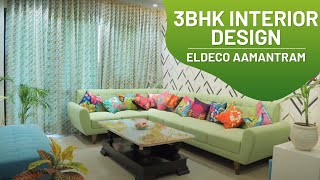 3 BHK Apartment Interiors | Eldeco Aamantran Noida  | +91 9315950993