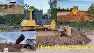 Komatsu Truck/អាឈូសរុញដីចាក់ធ្វើផ្លូវក្រវ៉ាត់ក្រុង.