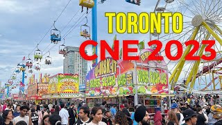 CNE Toronto 2023 l Canadian National Exhibition Walk Tour #cne2023 #cnerides #cnefood #cne