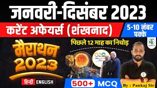 January to December Current Affairs 2023 | Complete 1 Year Marathon Current Affairs | Crazy Gk Trick