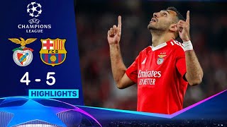 Benfica vs Barcelona 4-5 Highlights | UEFA Champions League 24/25