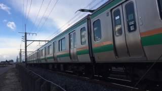 高崎線 E231 回送 深谷→岡部