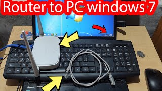 How to connect wifi to pc windows 7 with cable