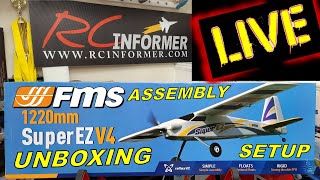 RCI LIVE - ***NEWEST VERSION*** FMS SUPEREZ V4 w/REFLEX Unboxing, Assembly \u0026 Setup