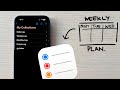 How I Plan My Entire Week with Just ONE Apple Reminders List