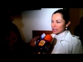 Leticia Calderón en velorio de Magda Guzmán