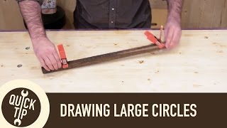 Draw Large Circles and Curves Without a Trammel or Compass.