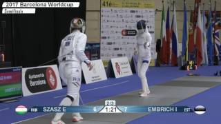 FE W E Individual Barcelona ESP Worldcup 2017 Semifinal 01 podium SZASZ HUN vs EMBRICH EST