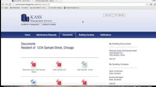 Kass Management - Resident Portal Tutorial