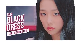 Clc - Black Dress Line Distribution (color Coded) | 씨엘씨 - 블랙드레스