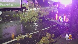 Storms Down Trees, Flood Roads On Long Island