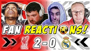 REAL MADRID FANS RAGING 😡 REACTION TO LIVERPOOL 2-0 REAL MADRID | CHAMPIONS LEAGUE