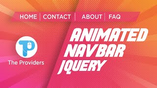 Animated Navigation bar using HTML CSS | Navbar Hover Animation | Animated Navbar Add Remove Class