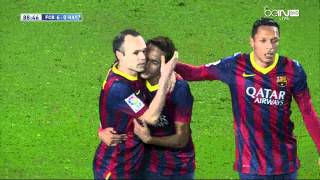 هدف نيمار الرائع برشلونة ضد رايو فاليكانو 6-0 [15/02/2014] HD