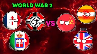⚔WW2 IN A NUTSHELL🌏☠ | Revival Of The EMPIRES🌐🥶 || [🥵Germany VS Britain]⚔ #shorts #countryballs #ww2