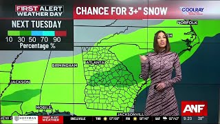 First Alert Forecast: Rain early Saturday, dangerous cold next week