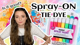 Testing SPRAY-ON Tie Dye (Tulip Fabric Spray Paint)