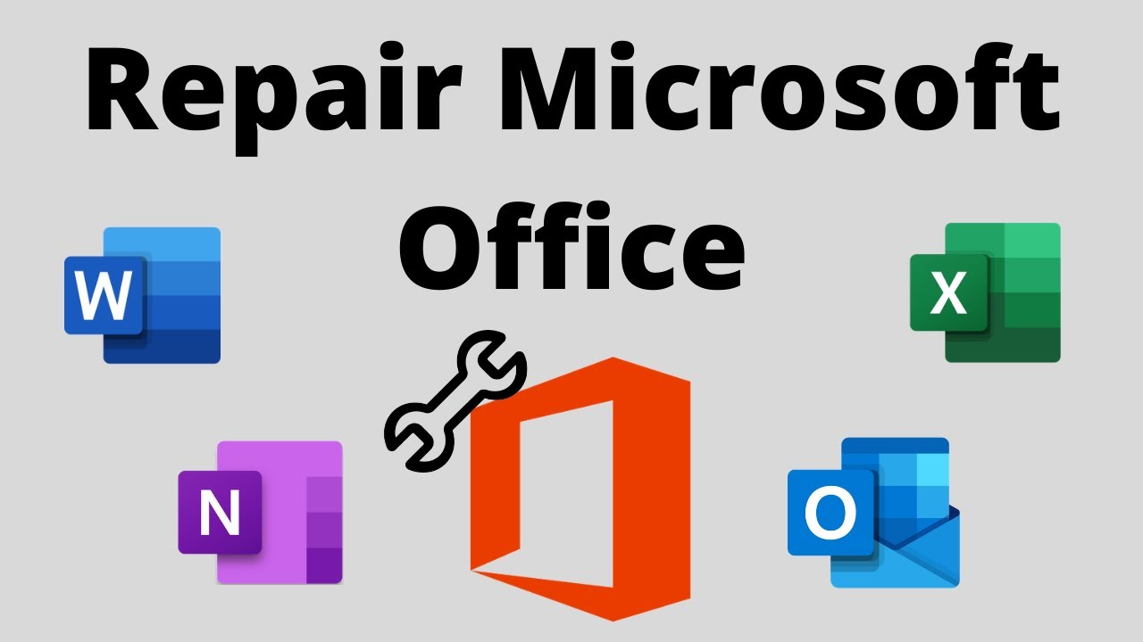 Repair Microsoft Office - YouTube