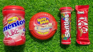 Satisfying video ||I opened the Hubba Bubba Bubble gums and Skittles Bunnties ||ASMR