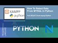 How To Select Data From MYSQL In Python | Full SELECT from mysql Python