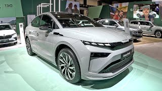 Skoda Enyaq Coupe 85 X full electric vehicle SUV car auto e-car walkaround and interior V2423