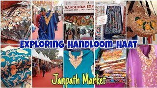 Exploring Handloom Haat Janpath Market Delhi | Pherans, Pashmina Shawls, Sarees, Suits \u0026 more